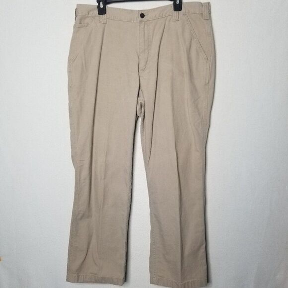Carhartt Tan Relaxed Fit Rugged Flex Jeans Men's 38 x 30 - Picture 1 of 8